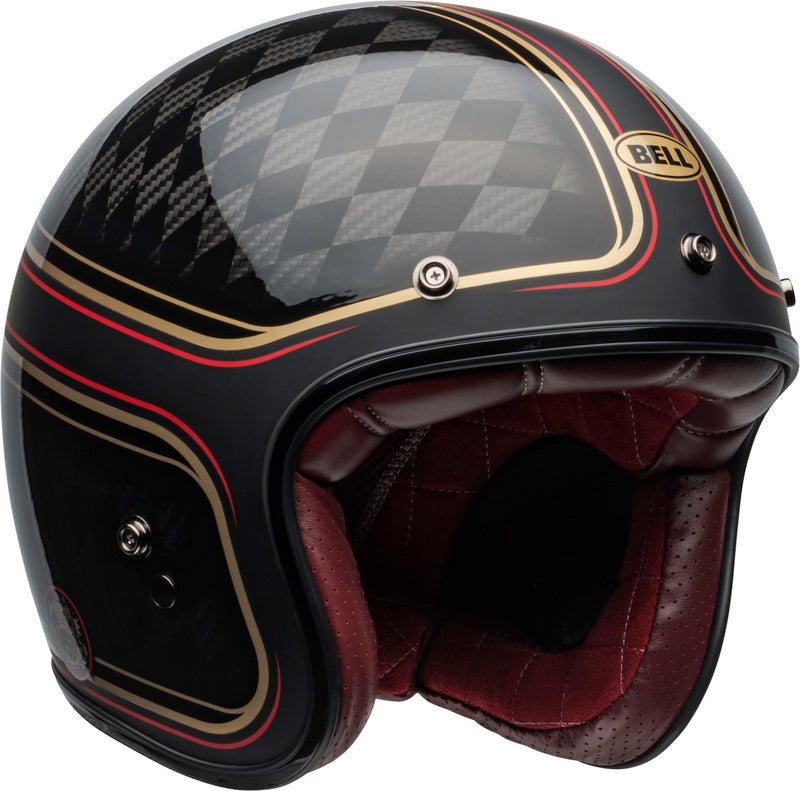 BELL Custom 500 Carbon Helmet - RSD Checkmate Matte Gloss Black/Gold