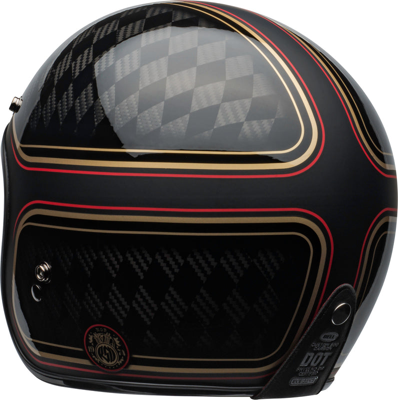 BELL Custom 500 Carbon Helmet - RSD Checkmate Matte Gloss Black/Gold