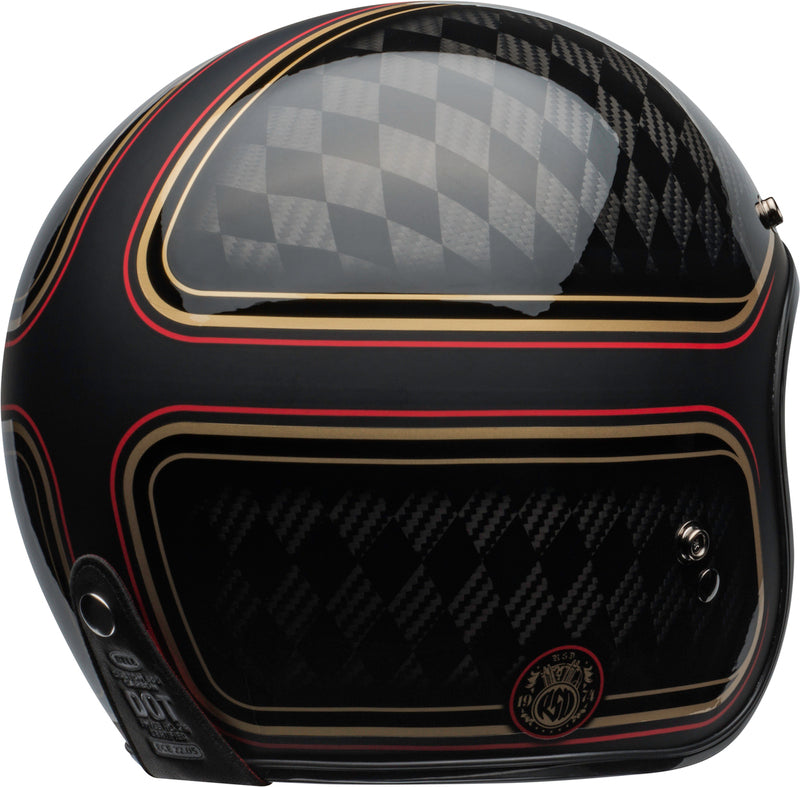 BELL Custom 500 Carbon Helmet - RSD Checkmate Matte Gloss Black/Gold