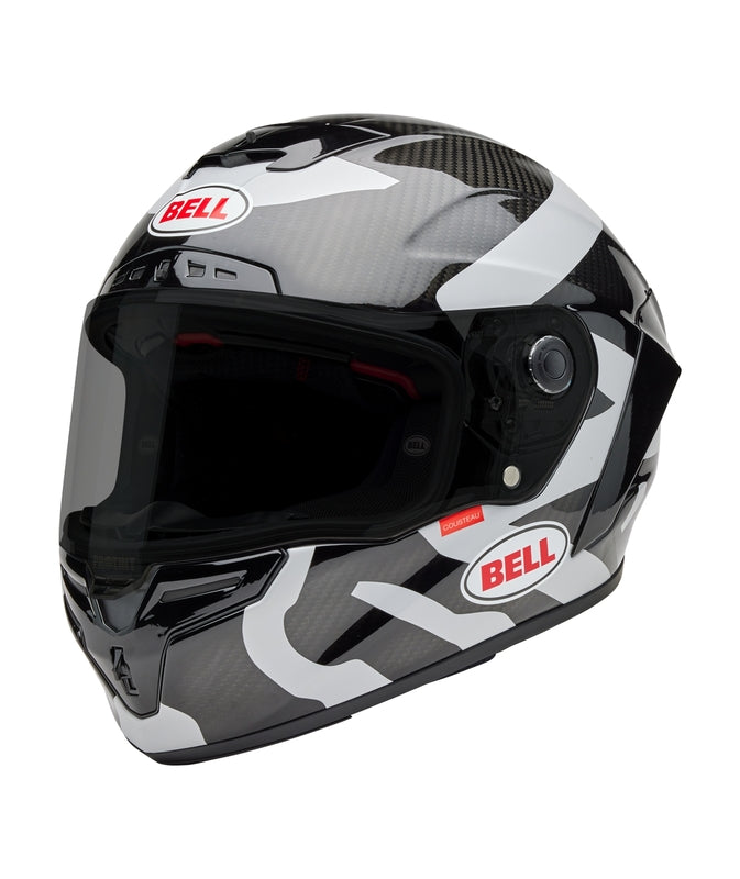 BELL Race Star DLX Helm - Hello Cousteau Equidae Matte Gloss Black/Gray