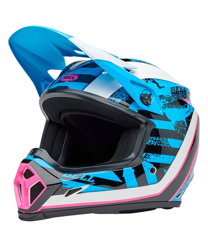 BELL MX-9 Mips Helm - Breakdance Gloss Blue/Pink