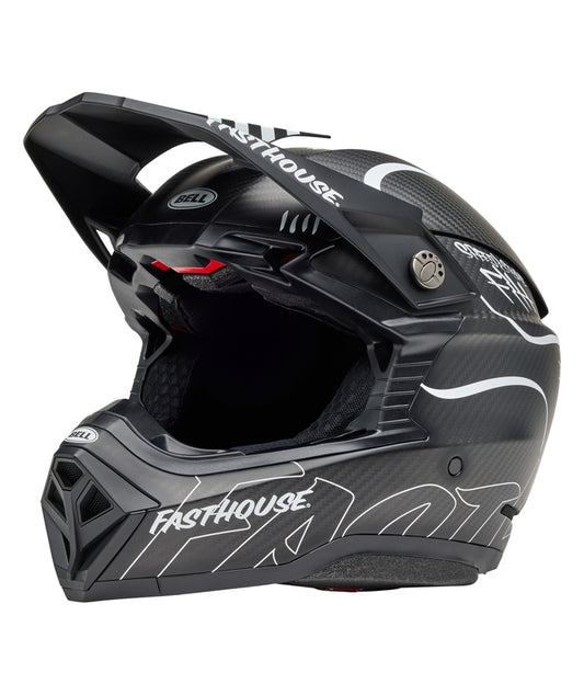 BELL Moto-10 Spherical Mips Helm - Fasthouse Raven Matte Black/White