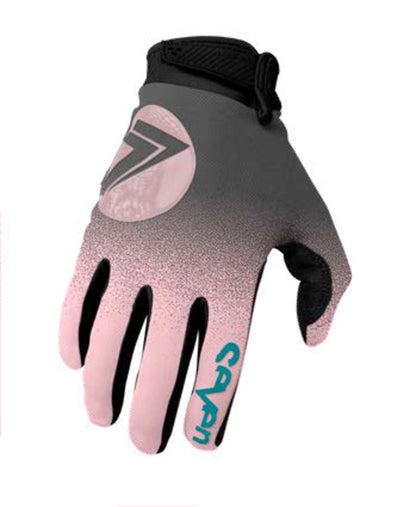 SEVEN Annex 7 DOT Dissolve Children's size gloves - Pink/Charcoal