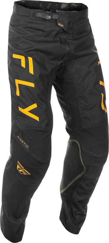 FLY RACING Kinetic Center Pants - Black/Gold