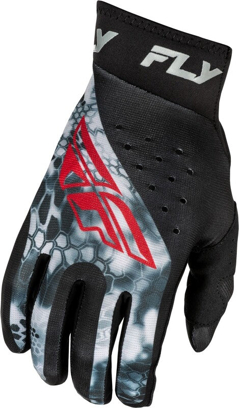 FLY RACING Pro Lite Kryptek Gloves - Black/Red/Grey