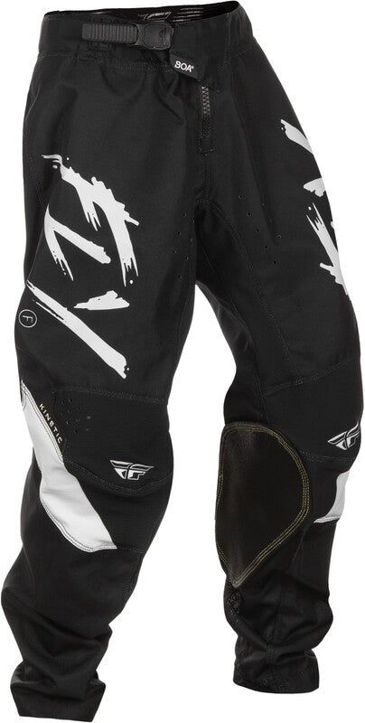 FLY RACING Kinetic Stoke Youth Pants - Black/White