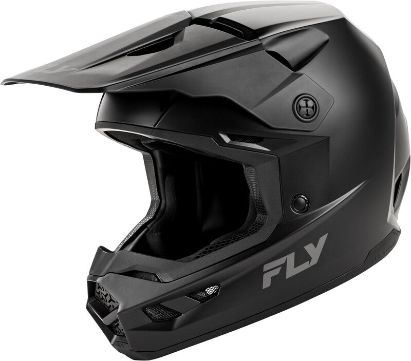 FLY RACING Kinetic Solid Youth Helmet - Matte Black