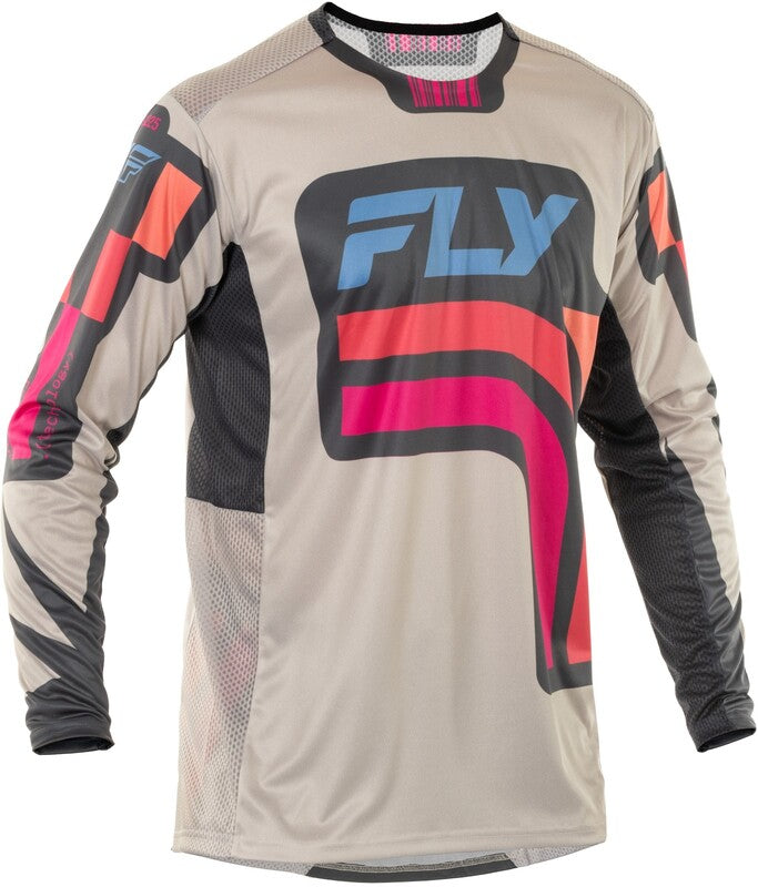 FLY RACING Lite S.E. Vice Jersey - Light Grey/Pink/Coral