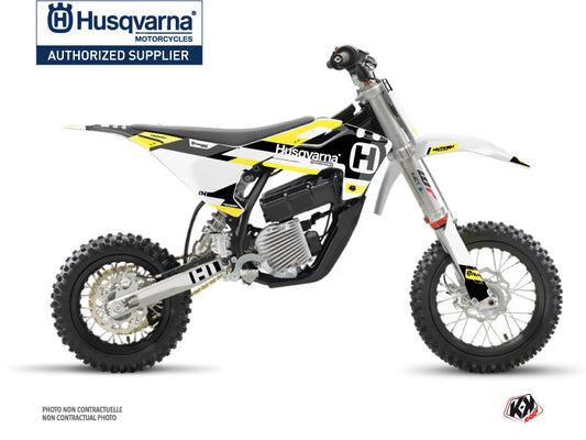 Husqvarna EE-5 Dirt Bike Block Graphic Kit Black Yellow