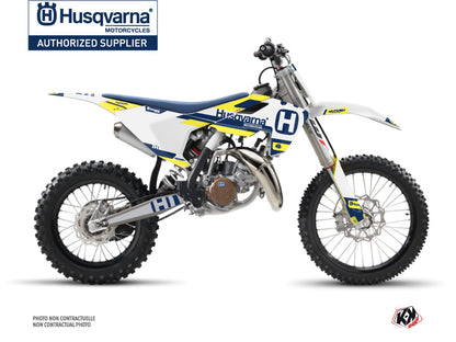 Husqvarna TC 85 Dirt Bike Block Graphic Kit Blue