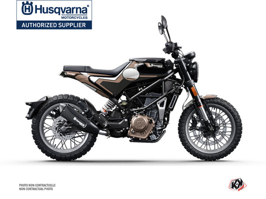 Husqvarna Svartpilen 401 Street Bike Bobber Graphic Kit Brown