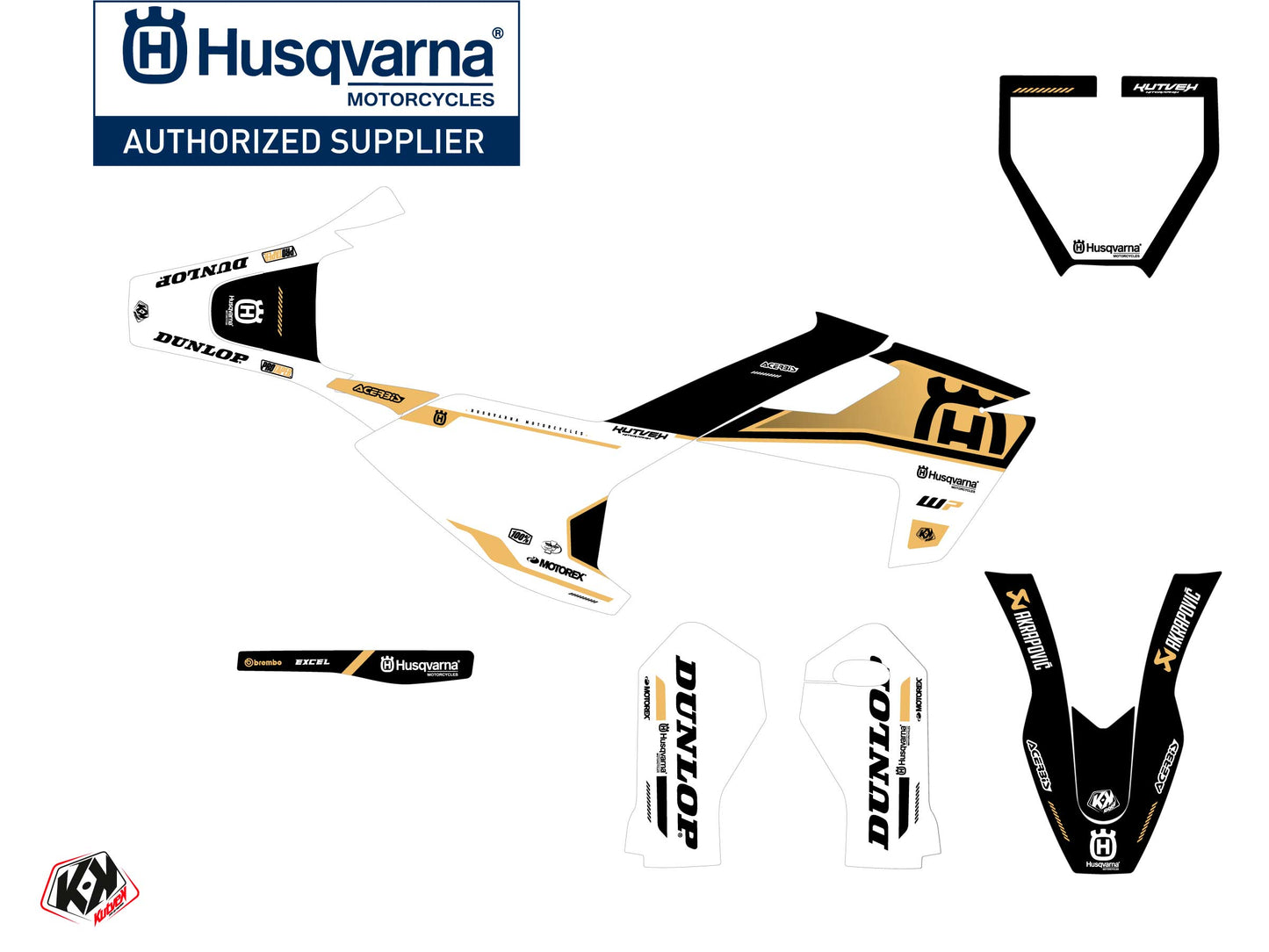 Husqvarna EE-5 Dirt Bike D-SKT Graphic Kit Sand