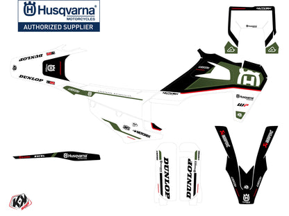 Husqvarna 250 FE Dirt Bike D-SKT Graphic Kit Kaki