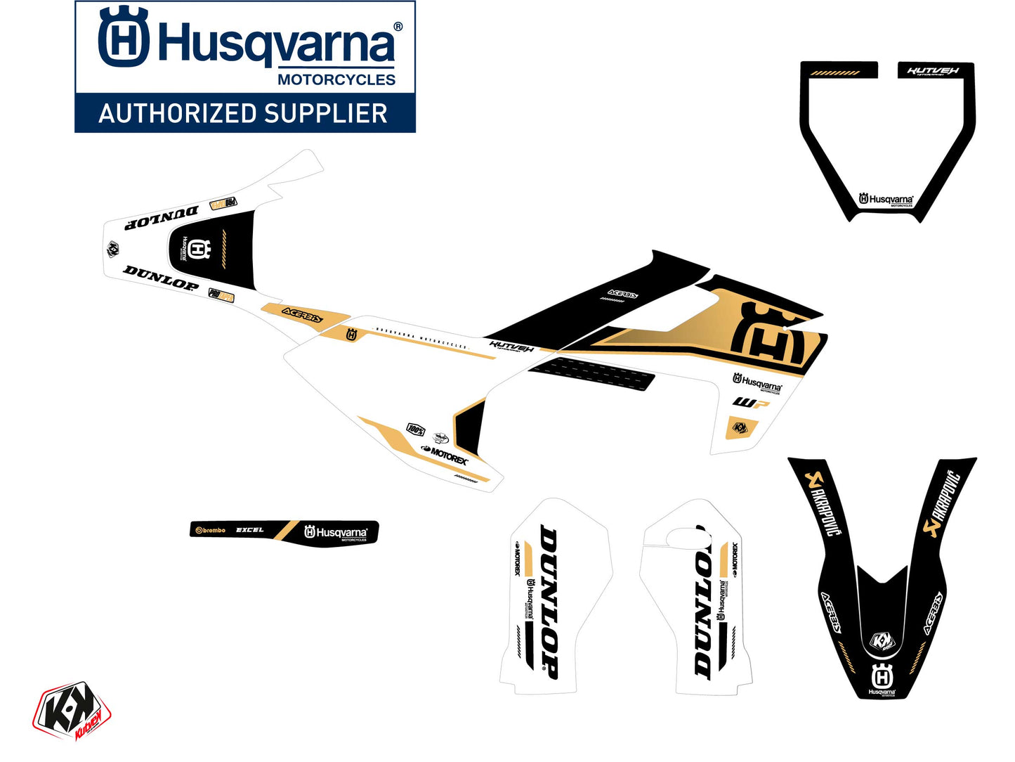 Husqvarna TC 50 Dirt Bike D-SKT Graphic Kit Sand