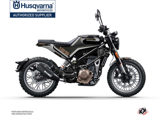 Husqvarna Svartpilen 125 Street Bike DUSK Graphic Kit Black Grey