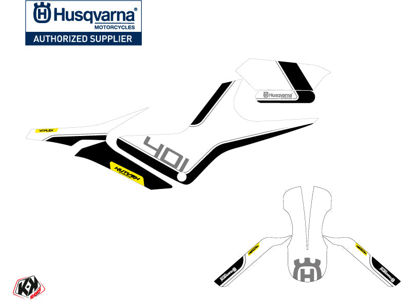 Husqvarna Vitpilen 401 Street Bike Dusk Graphic Kit White Black