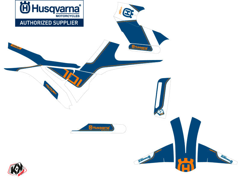 Husqvarna Vitpilen 701 Street Bike Dusk Graphic Kit White Blue