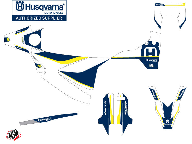 Husqvarna 701 Supermoto Street Bike Heritage Graphic Kit Yellow