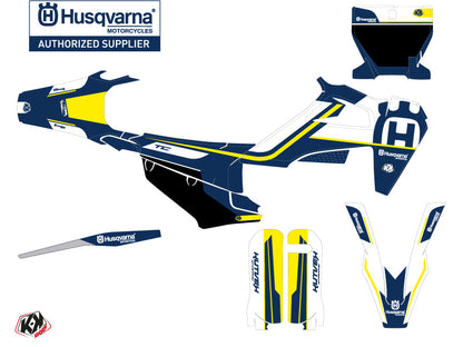 Husqvarna TC 125 Dirt Bike Heritage Graphic Kit Blue White