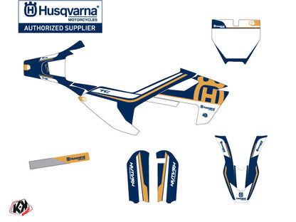 Husqvarna TC 50 Dirt Bike Heritage Graphic Kit Blue