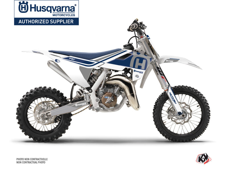 Husqvarna TC 65 Dirt Bike Heritage Graphic Kit White Grey