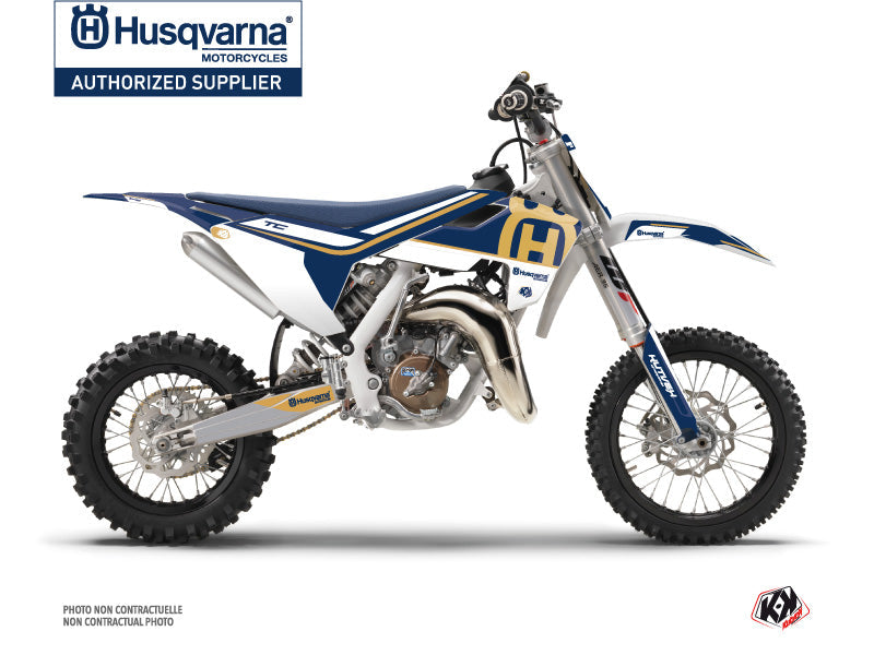 Husqvarna TC 65 Dirt Bike Heritage Graphic Kit Blue