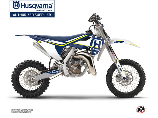 Husqvarna TC 65 Dirt Bike Heritage Graphic Kit Blue White