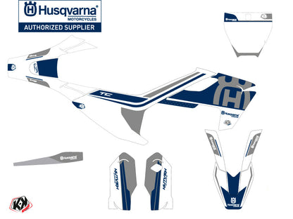 Husqvarna TC 85 Dirt Bike Heritage Graphic Kit White Grey