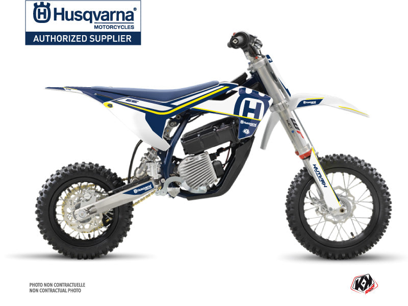 Husqvarna EE-5 Dirt Bike Heritage Graphic Kit Blue White