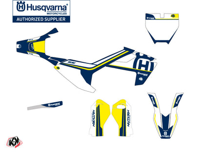 Husqvarna EE-5 Dirt Bike Heritage Graphic Kit Blue White