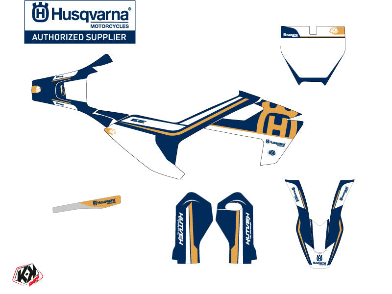 Husqvarna EE-5 Dirt Bike Heritage Graphic Kit Blue