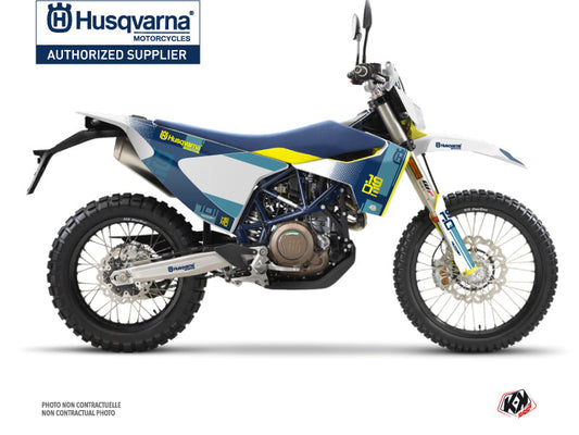 Husqvarna 701 Enduro Dirt Bike Hero Graphic Kit Blue Yellow