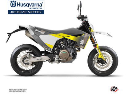 Husqvarna 701 Supermoto Street Bike Hero Graphic Kit Grey Yellow