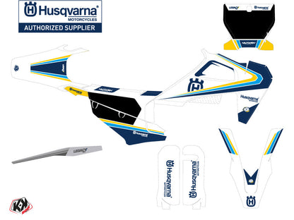 Husqvarna FC 250 Dirt Bike Legacy Graphic Kit Blue Yellow