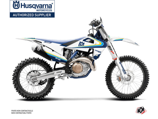 Husqvarna FC 350 Dirt Bike Legacy Graphic Kit Blue Yellow