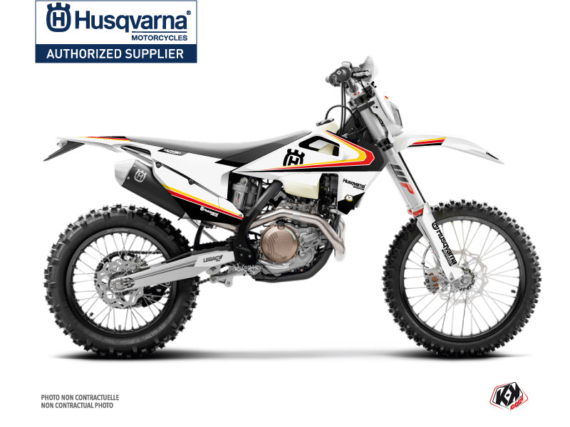 Husqvarna 501 FE Dirt Bike Legacy Graphic Kit Black Yellow