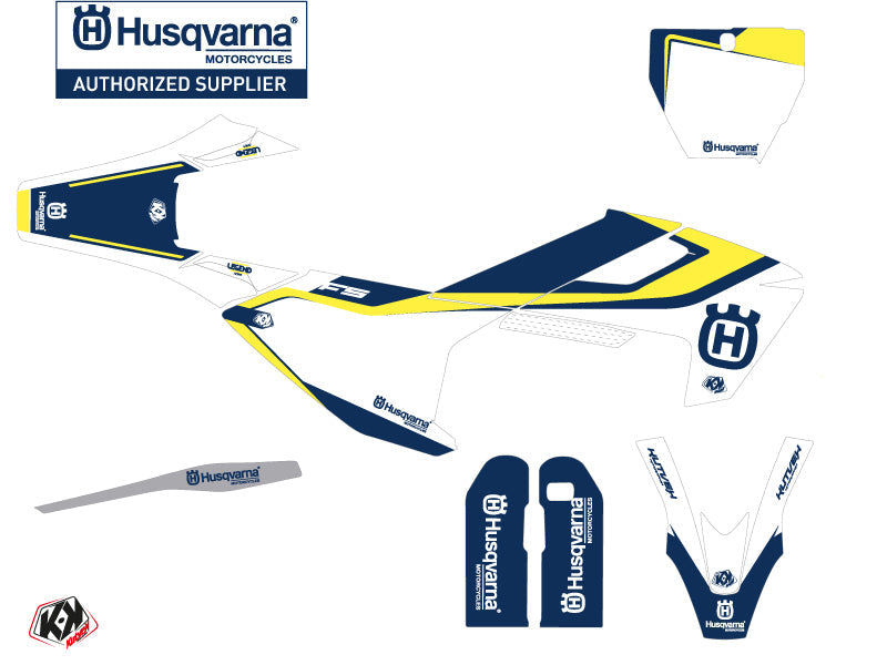 Husqvarna 450 FS Dirt Bike Legend Graphic Kit Blue