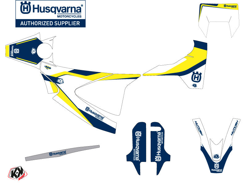 Husqvarna 701 Supermoto Dirt Bike Legend Graphic Kit Blue