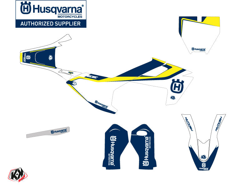 Husqvarna EE-5 Dirt Bike Legend Graphic Kit Blue