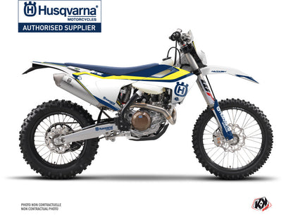 Husqvarna 250 FE Dirt Bike Legend Graphic Kit Blue