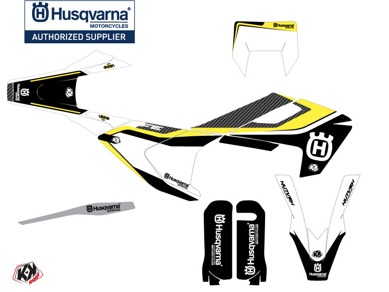 Husqvarna 250 FE Dirt Bike Legend Graphic Kit Black