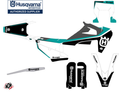 Husqvarna 250 FE Dirt Bike Legend Graphic Kit Turquoise