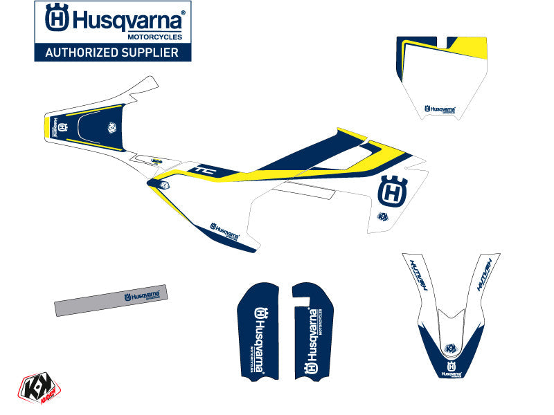 Husqvarna TC 50 Dirt Bike Legend Graphic Kit Blue