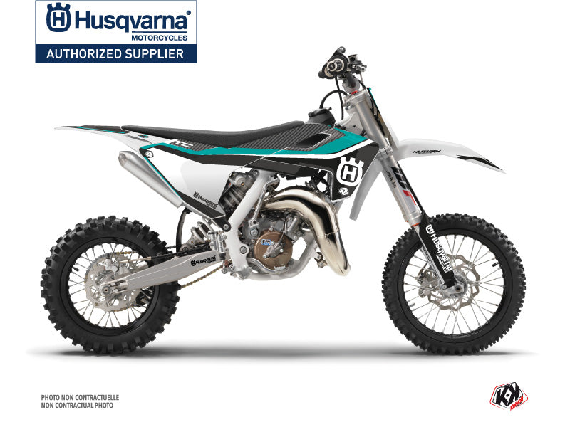 Husqvarna TC 65 Dirt Bike Legend Graphic Kit Turquoise