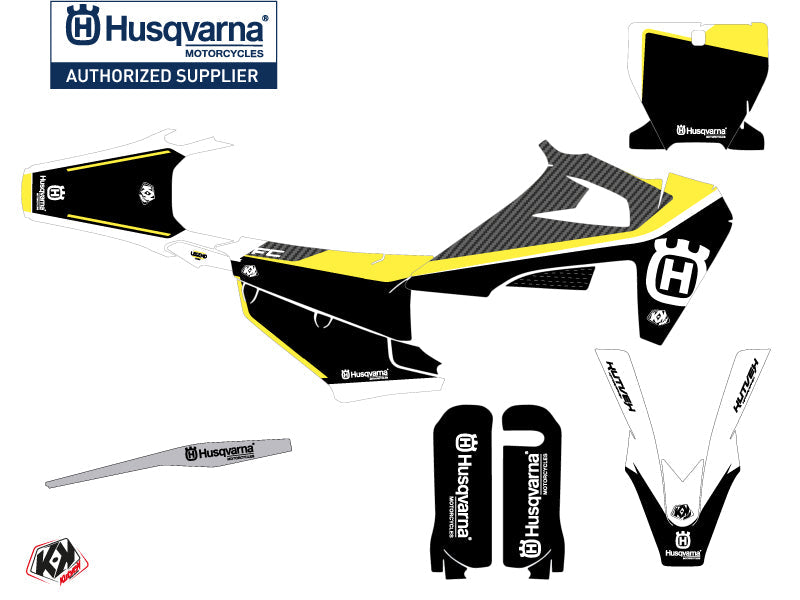 Husqvarna FC 250 Dirt Bike Legend Graphic Kit Black