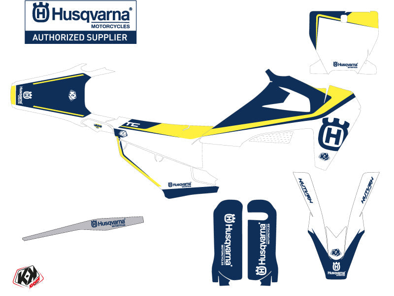 Husqvarna TC 250 Dirt Bike Legend Graphic Kit Blue