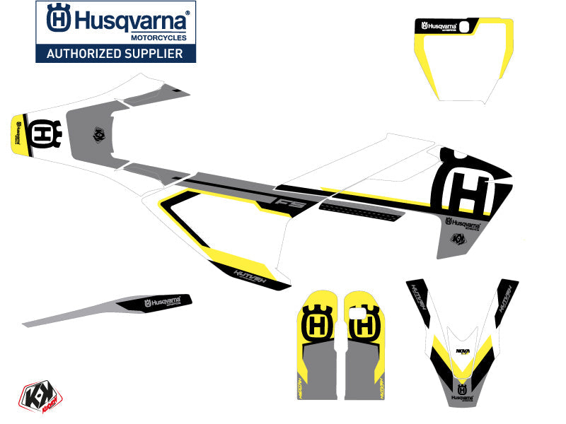 Husqvarna 450 FS Dirt Bike Nova Graphic Kit Black