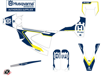 Husqvarna 450 FS Dirt Bike Nova Graphic Kit Blue