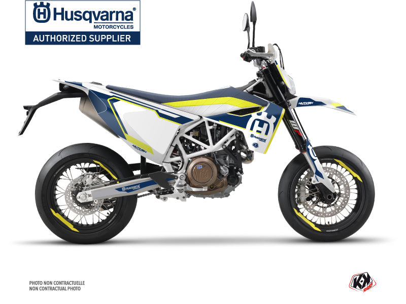 Husqvarna 701 Supermoto Street Bike Nova Graphic Kit Blue