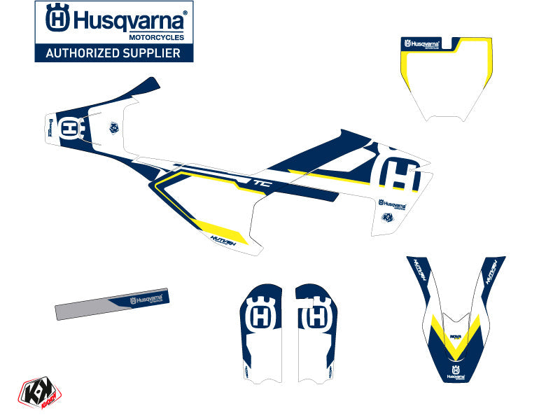 Husqvarna TC 50 Dirt Bike Nova Graphic Kit Blue